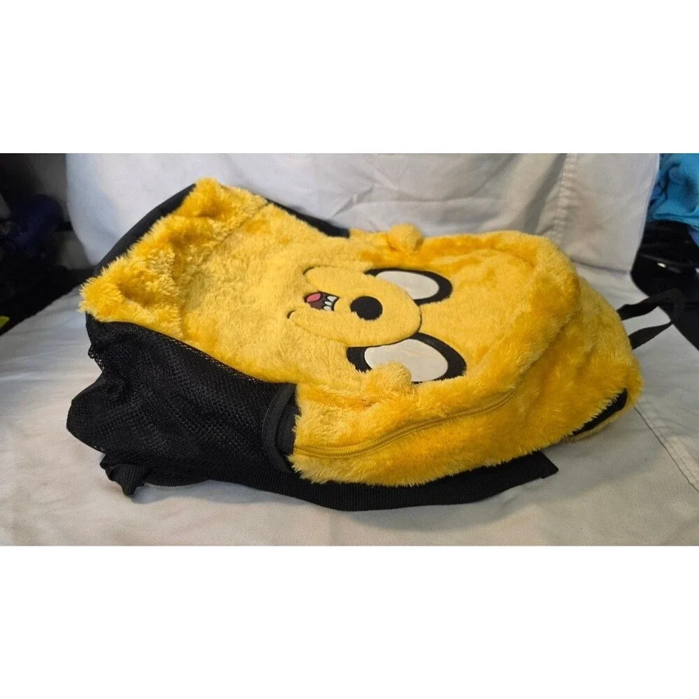 Cartoon Network Adventure Time Jake Dog Sherpa Plush Vintage Backpack